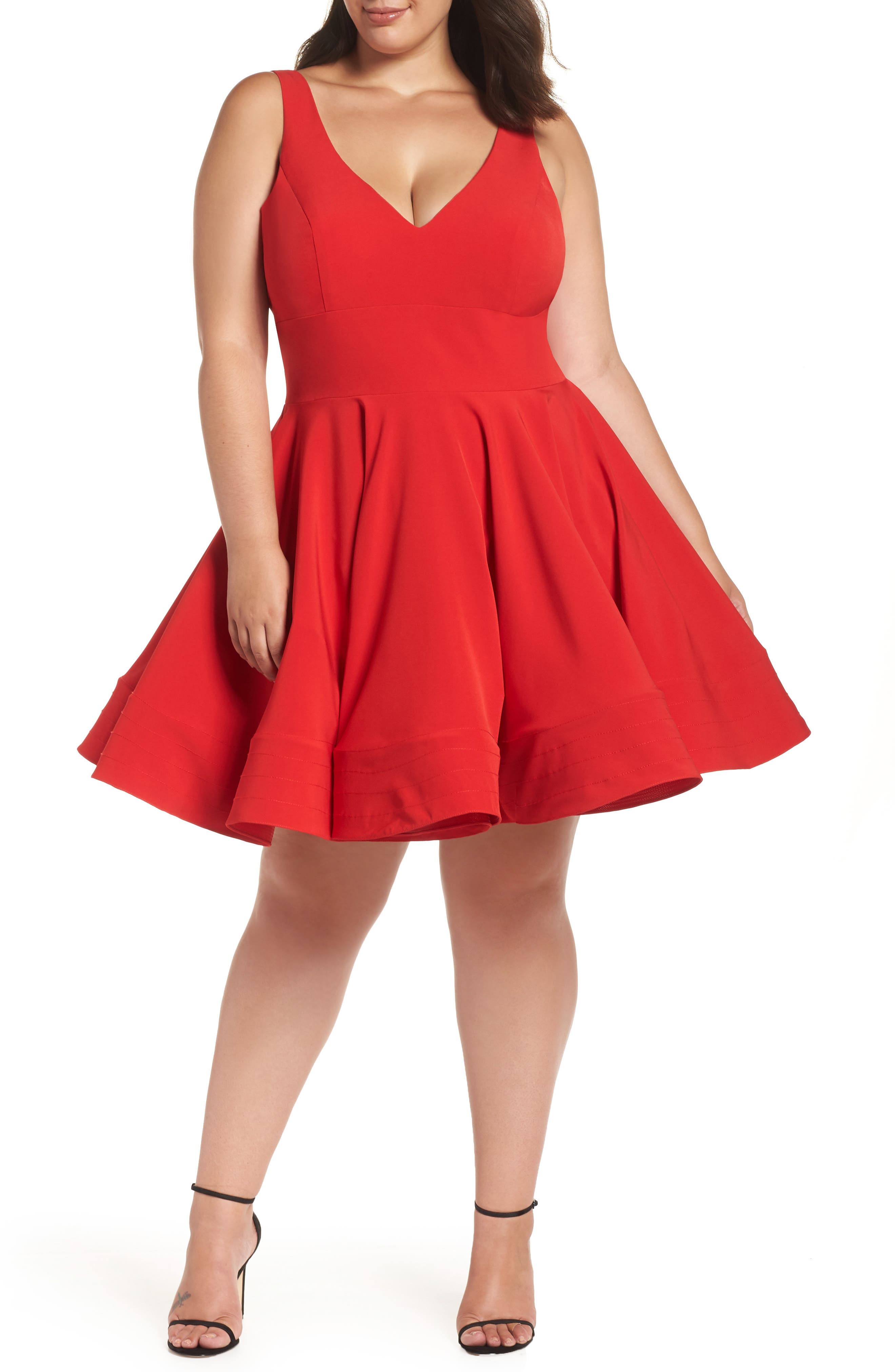 special occasion red plus size dress